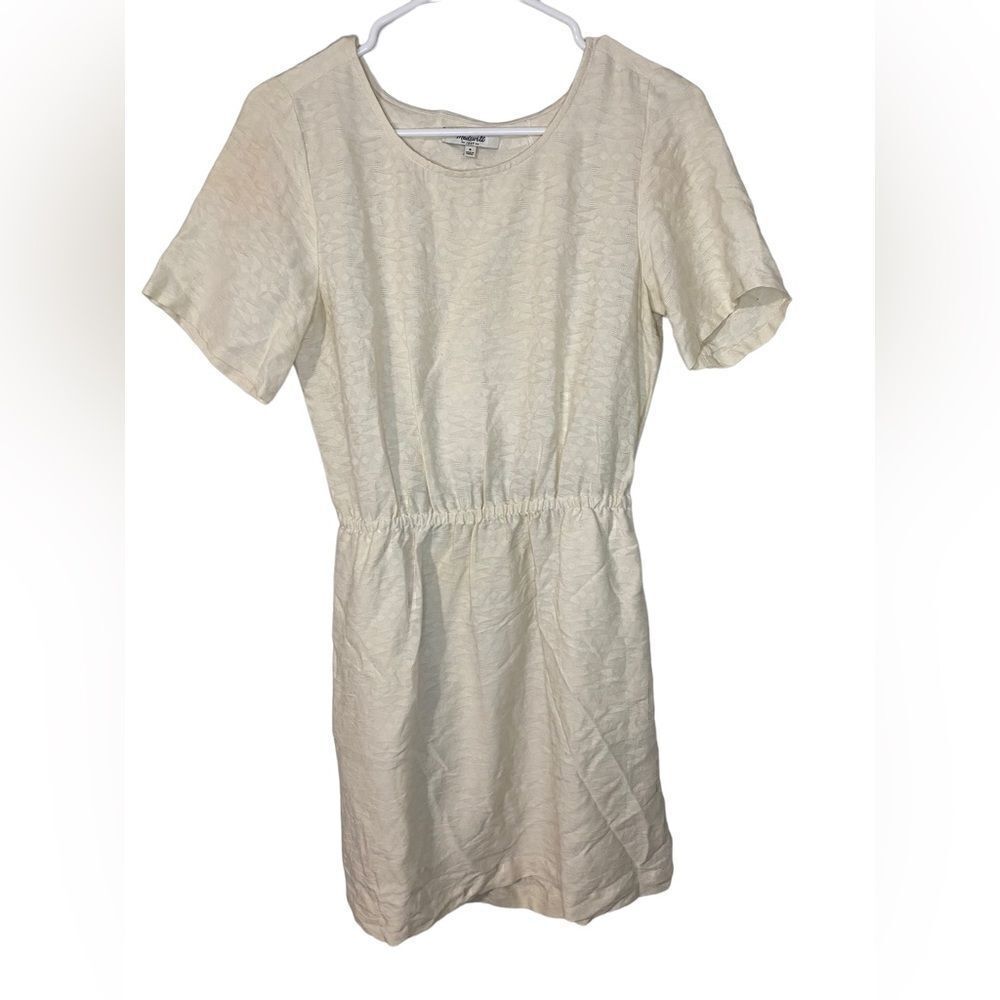 madewell ⋆ 100% silk dress ⋆ off white • peekaboo back